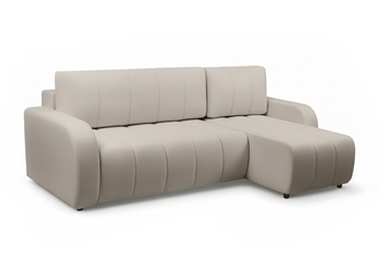 Rohová sedací souprava Lapios rozkládací pravá - béžová welwet Matt Velvet 9