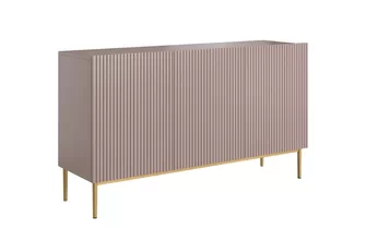 Komoda Nicole 150 cm - antický Růžová MDF / zlote nozki 