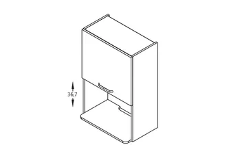 KAMMONO M4 WOM60/90 - Skříňka závěsná do zabudowy mikrofali wolnostojacej