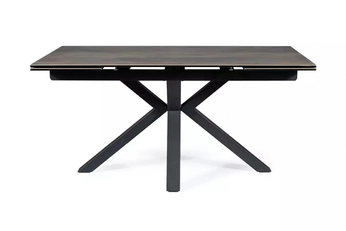 Stôl rozkladany Vamori 160-240x90 cm ceramiczny - Tmavý orech / čierny