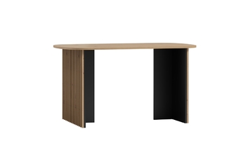 Stôl do jedálne z lamelami Latte LE-STOL artisan/Čierny