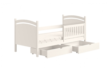 Detská posteľ s tabuľou Amely - Farba Biely, rozmer 80x160