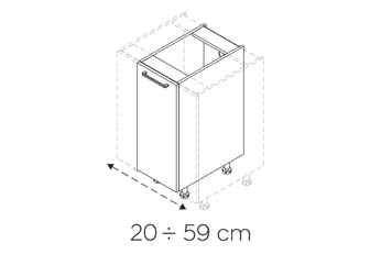 KAMMONO P4 D__.1/SPEC - Skříňka spodní regulowana