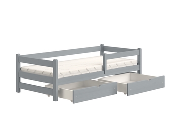 Lozko dzieciece egyszintes Alis - 90x200 / szürke