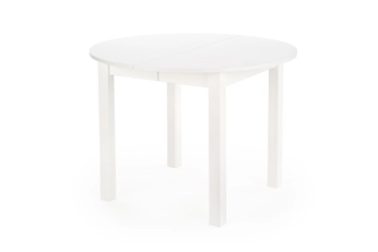 Stôl okragly Neryt 102-142x102 cm rozkladany - Biely