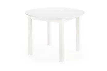 Stůl rozkladany Neryt 102-142x102 cm okragly - bílá