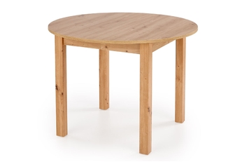 Rozkladací okrúhly stôl 102 Neryt - Dub artisan