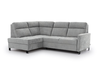 Rohová sedací souprava Gespano L levá z waskim bokiem - šedá šenil Perfect Harmony 80