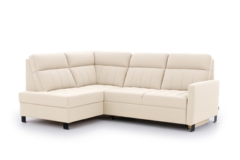 Rohová sedací souprava Gespano L levá z waskim bokiem - kremowa Pletenina Sand 03