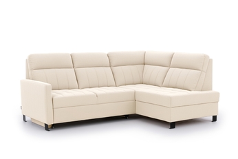 Rohová sedací souprava Gespano L pravá z waskim bokiem - kremowa Pletenina Sand 03