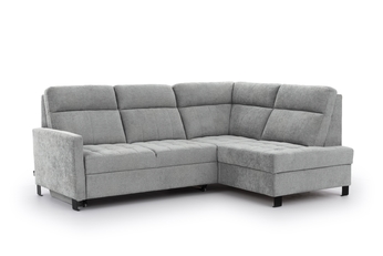 Rohová sedací souprava Gespano L pravá z waskim bokiem - šedá šenil Perfect Harmony 80