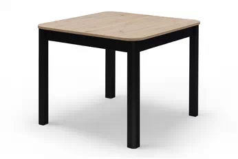 Stůl rozkladany Biatro 90-130x90 cm - dub artisan / černá