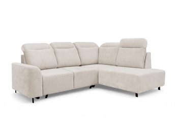 Rohová sedacia súprava Magnis L s funkciou spánku pravá strana - béžový šenil Perfect harmony 07