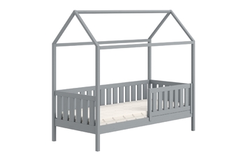 Detská posteľ domček prízemná Nemos - šedý, 80x180