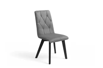 židle čalouněné Modern 5 na drewnianych nogach - šedá Salvador 17 / černé nožičky
