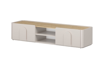 TV skrinka Amilio 170 cm z szuflada - kašmír / Dub olejowany / úchyty kašmír