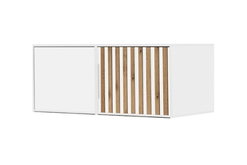 Nadstavec do Skrine z lamelami Bali Lux D2 - Biela