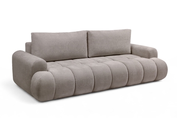 Pohovka Lutario s funkciou spánku - ciemnobezowa plecionka hydrofobowa Venice 2031