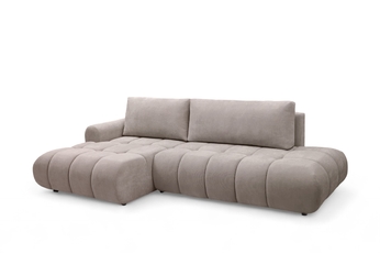 Rohová sedacia súprava Lutario L II s funkciou spánku Ľavá strana - ciemnobezowa plecionka hydrofobowa Venice 2031