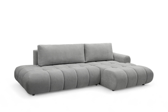 Rohová sedacia súprava Lutario L II s funkciou spánku pravá strana - šedá plecionka hydrofobowa Venice 2023