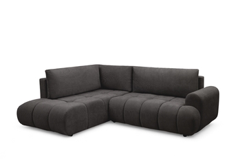 Rohová sedacia súprava Lutario L s funkciou spánku Ľavá strana - ciemnoszara plecionka hydrofobowa Venice 2021