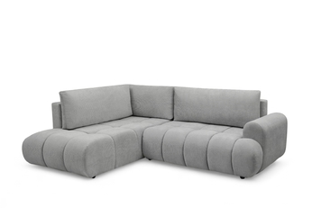 Rohová sedacia súprava Lutario L s funkciou spánku Ľavá strana - šedá plecionka hydrofobowa Venice 2023