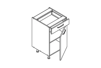 KAMMONO P4 DSS50/1 - Skříňka spodní z szuflada Starmotion Slim