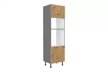 vysoký regál pro zabudowy piekarnika i mikrofalowki Lesis 60 DPM-215 2F - Dub artisan lamel / Antracytová
