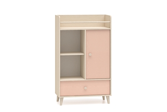 Komoda dziecieca Marla 80 cm z szuflada - piasek pustyni / Růžová / millenial pink