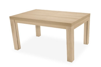 Stôl w drewnianej okleinie rozkladany 140-340 cm Kalabria na drewnianych nogach - buk