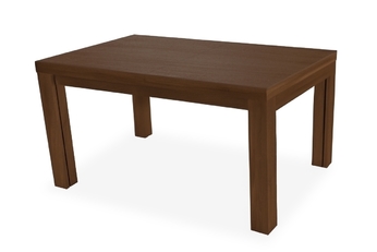 Stôl w drewnianej okleinie rozkladany 160-360 cm Kalabria na drewnianych nogach - Orech