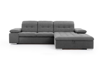 Rohová sedacia súprava prawostronny do obývacej izby Palermo Mini - šedý Inari 91
