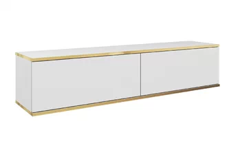 Függő TV-szekrény Lurona 135 cm - bialy