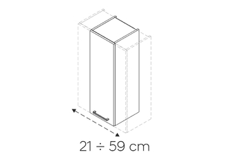 KAMMONO F4 F7 F8 - W__.1/90_SPEC Skříňka závěsná regulowana