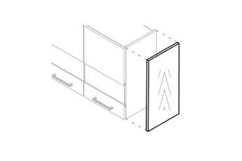 KAMMONO F4 F7 F8 Bok nakladany do Skříňky wiszacej - wys. 90 cm