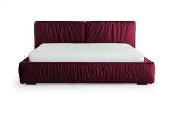 Posteľ čalúnená 180x200 Bolsena - Bordový - látka Magic Velvet 2202
