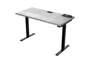 Písací stôl elektryczne Terin z regulacja wysokosci 135 cm - svetlý beton 