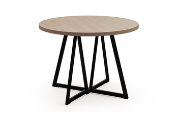 Stôl okragly Cedrus 105/160 cm loftowy rozkladany - Dub vinceza