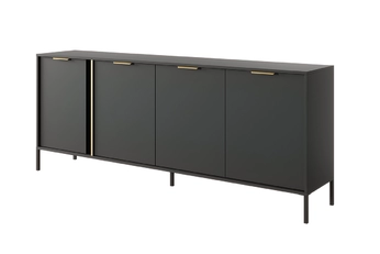 Komoda čtyřdveřová Interi 200 cm - Antracytová 