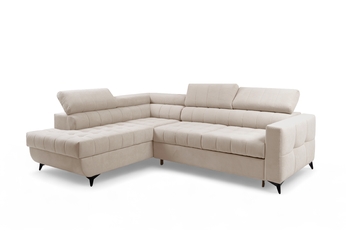 Rohová sedací souprava Nardo L rozkládací levá - béžová plusz Pretty 03  Rohová sedací souprava Nardo L rozkládací levá - béžová plusz Pretty 03