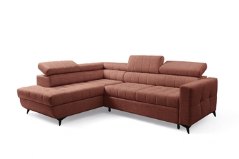 Rohová sedací souprava Nardo L rozkládací levá - hnědá šenil latwoczyszczacy Taro 57 Rohová sedací souprava Nardo L rozkládací levá - hnědá šenil latwoczyszczacy Taro 57