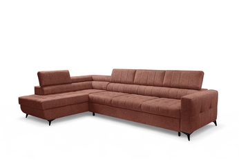 Rohová sedací souprava Nardo Maxi rozkládací levá - hnědá šenil latwoczyszczacy Taro 57 Rohová sedací souprava Nardo Maxi rozkládací levá - hnědá šenil latwoczyszczacy Taro 57