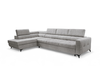 Rohová sedací souprava Nardo Maxi rozkládací levá - šedá šenil latwoczyszczacy Taro 11 Rohová sedací souprava Nardo Maxi rozkládací levá - šedá šenil latwoczyszczacy Taro 11