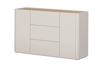 Komoda Elivo 150 cm se zásuvkami - kašmír / dub olejowany