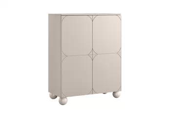 Komoda vysoká Sonatia II 120 cm s dvoma ukrytymi zásuvkami - kašmír