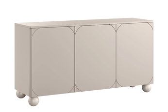 Komoda Sonatia II 150 cm trojdverová na nogach kulach - kašmír