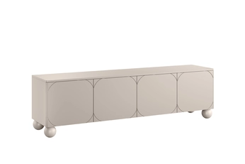 TV skrinka Sonatia II 200 cm štvordverová na nogach kulach - kašmír