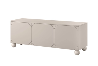 TV skrinka trojdverová Sonatia II na nogach kulach 150 cm - kašmír