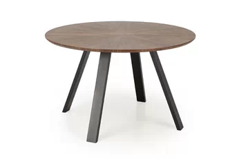 Stôl okragly Danilo 120 cm - Orech / čierny nožičky