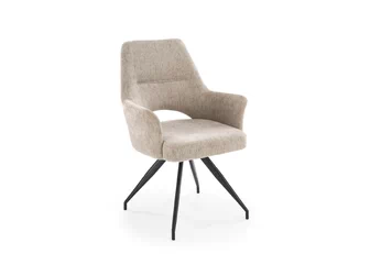 Stolička čalúnená Rivo otočna - šenil béžový Odin 28